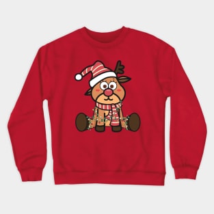 Baby Red Nose Reindeer Xmas Family Costume Crewneck Sweatshirt